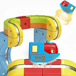 Magnetic Anti - Gravity Interactive Toy Train for Building Block Tracks (H)