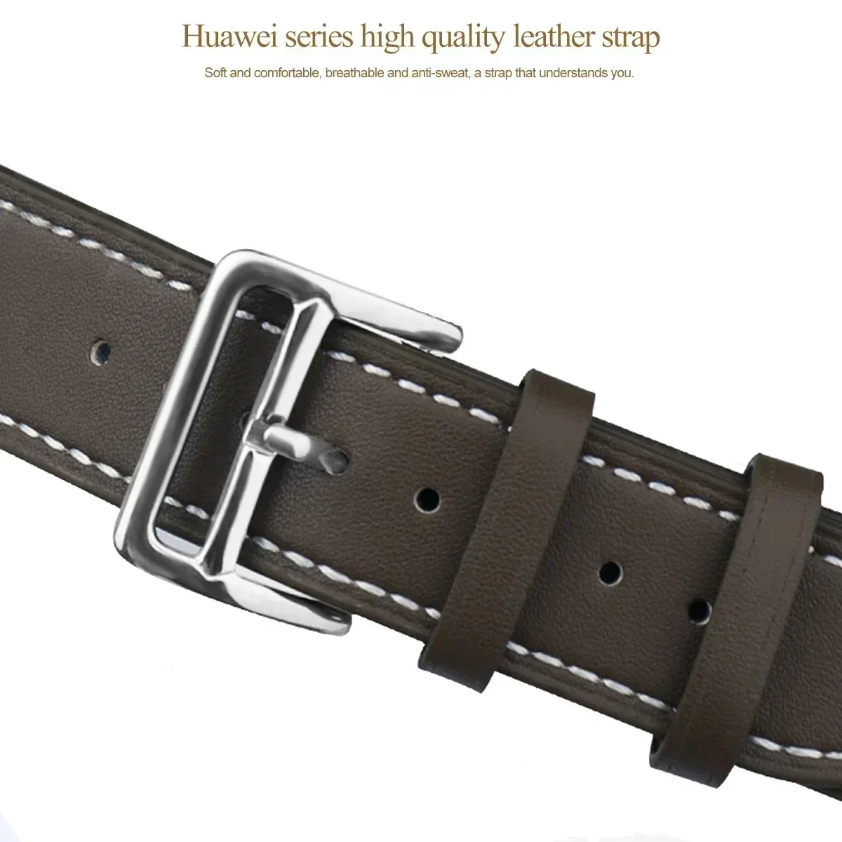 Premium Leather Loop Strap – Stylish Nylon Band for Smartwatches, 20mm/22mm Wristband Bracelet Accessories