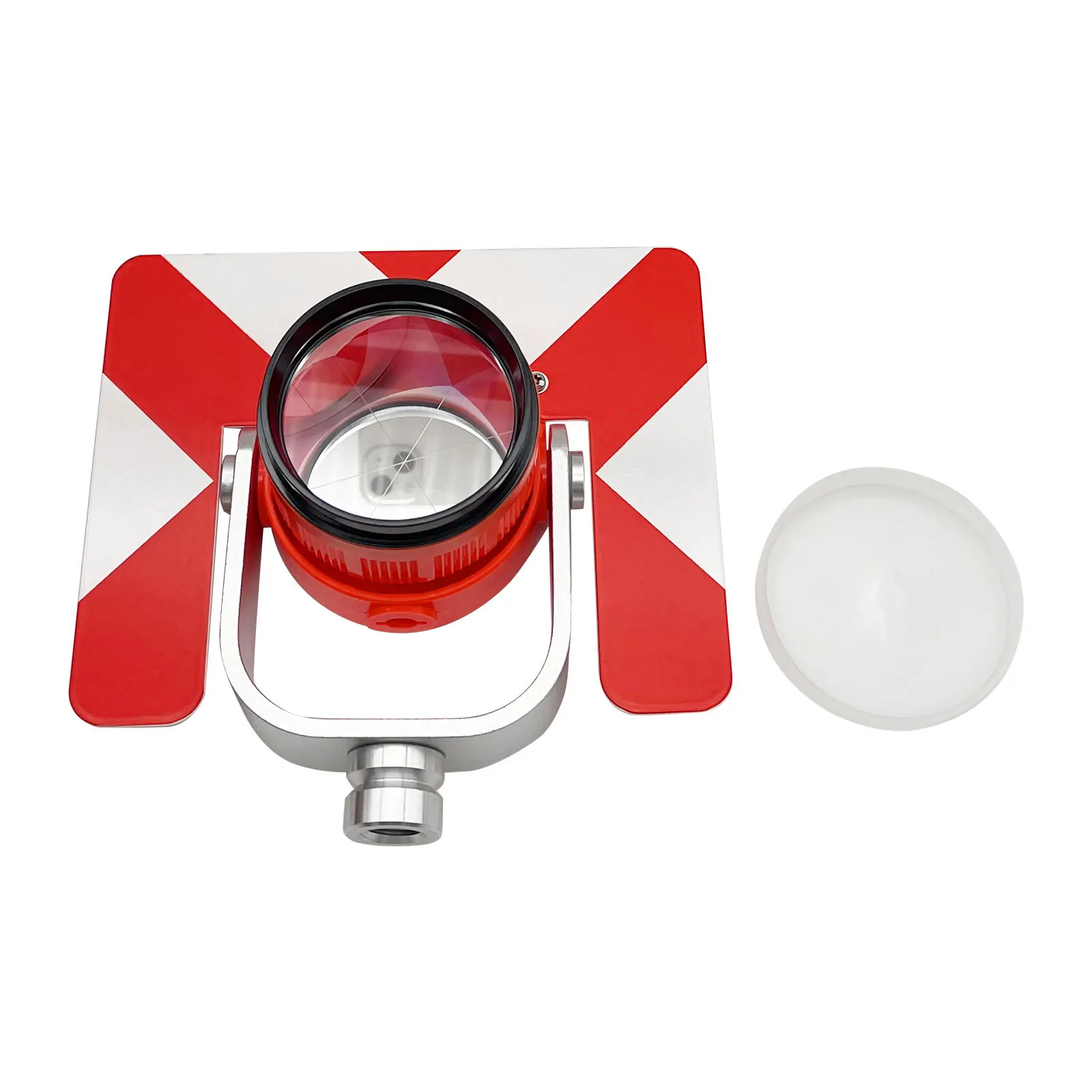 

Offset -30/0mm Red Single Prism Set With Bag For Sok Nikon Pentax South Gowin Total Stations Surveying 5/8x11 Female Thread