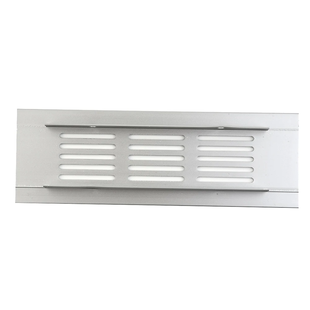 

1pc Ventilation Grille Multi-size Vents Perforated Sheet 50mm Aluminum-Alloy Silver Air Vent Grille Cover Home Furniture Parts