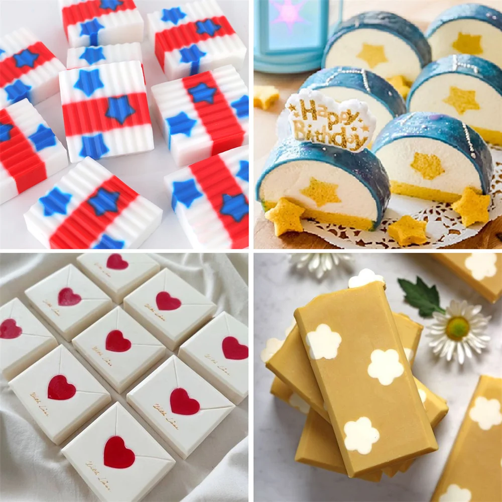 Various Shape Silicone Column Mold DIY Embed Soap Mold Handmade Tube Cake Candle Making Supplies