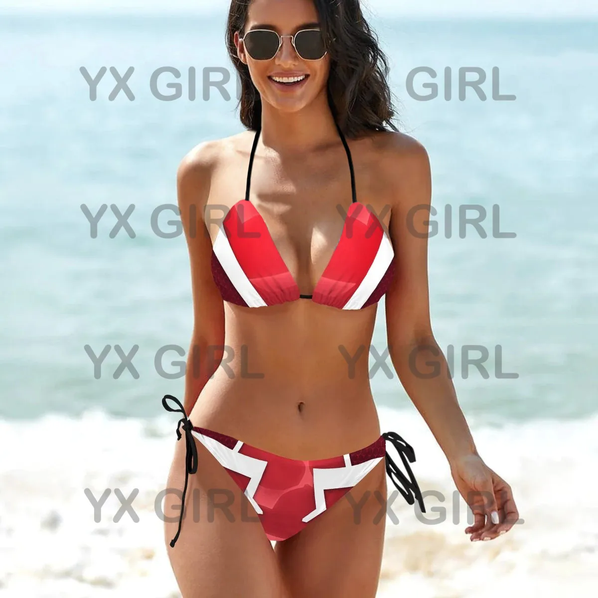 YX GIRL uchiha-emblem-bikini-swimsuit 3D All Over Printed Sexy Bikini Summer Women For Girl Beach Swimsuit Cosplay Clothes