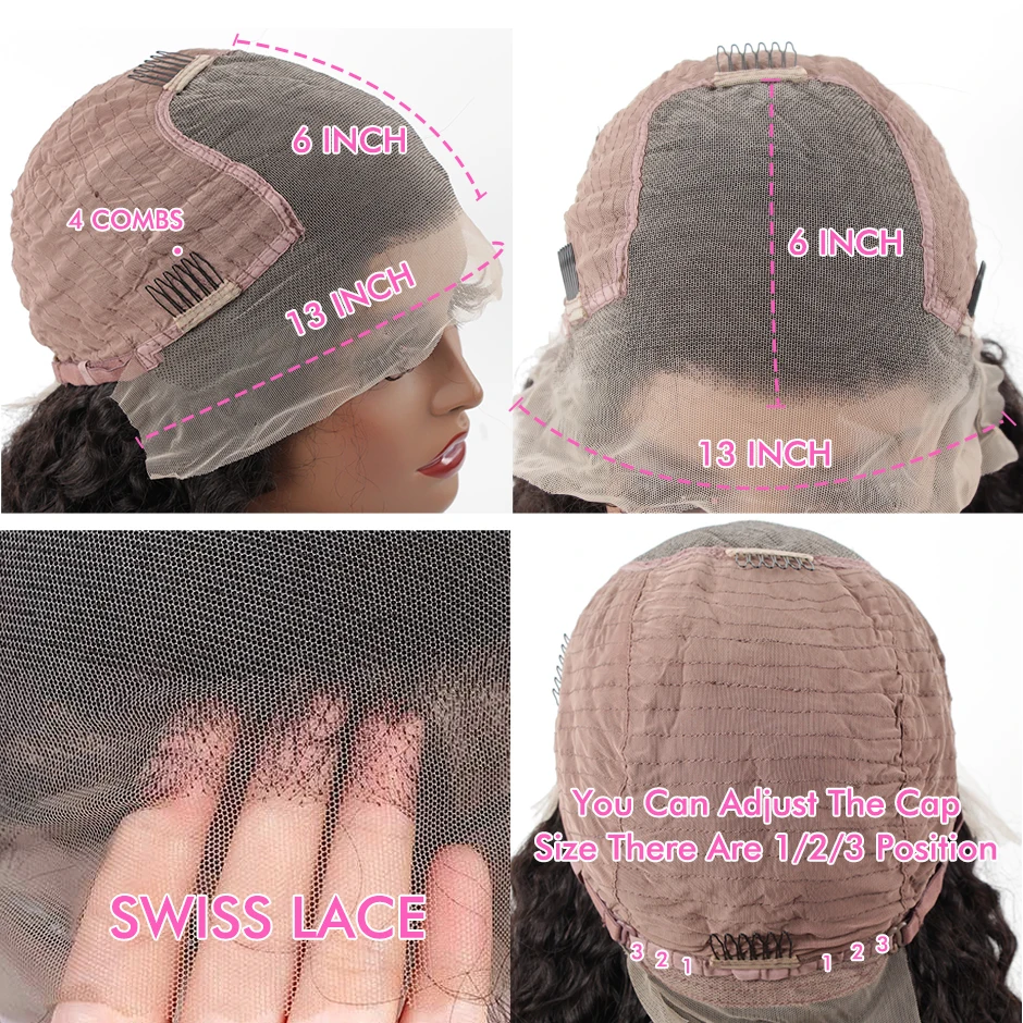 Body Wave Wig 13x6 HD Transparent Lace Frontal Human Hair Wig For Women Brazilian 13x4 Glueless Lace Wigs Pre Plucked Hairline