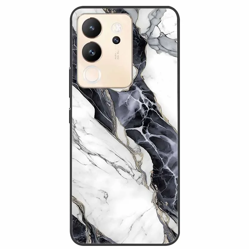 Lovely Marble Print TPU Silicone Phone Cover - Soft and Stylish Protection with Cool Design