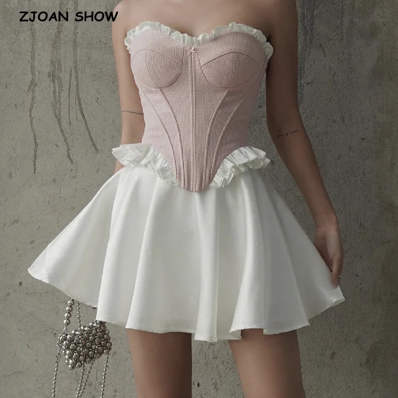 2024 Sweet Ballet Girl's Bow High Waist A-lined Swing Mini Umbrella ...