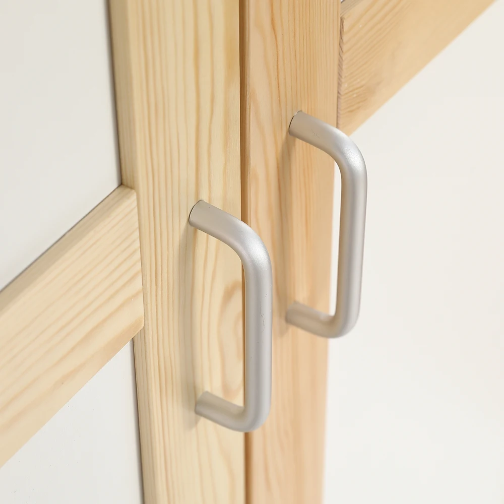 90x200cm Etagenbett, Kinderbett mit Fallschirm und Gitter, mit 4-stufiger Leiter, 6 offene Regale, Kleiderschrank an der Seite, viel Stauraum – Detail 25