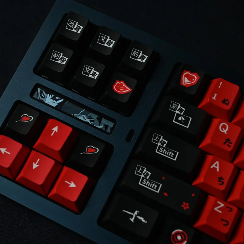 Keycaps Tema p5 Lados Sublimação de Corante 61 64 68 75 84 87 96 980 104 108 Teclado Perfil Cereja Set - Imagem 5