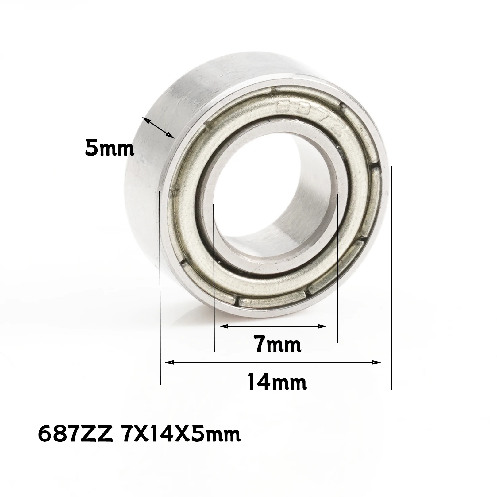 10-Pack 697ZZ Miniature Ball Bearings – 7x17x5mm Shielded Bearings (US Stock)