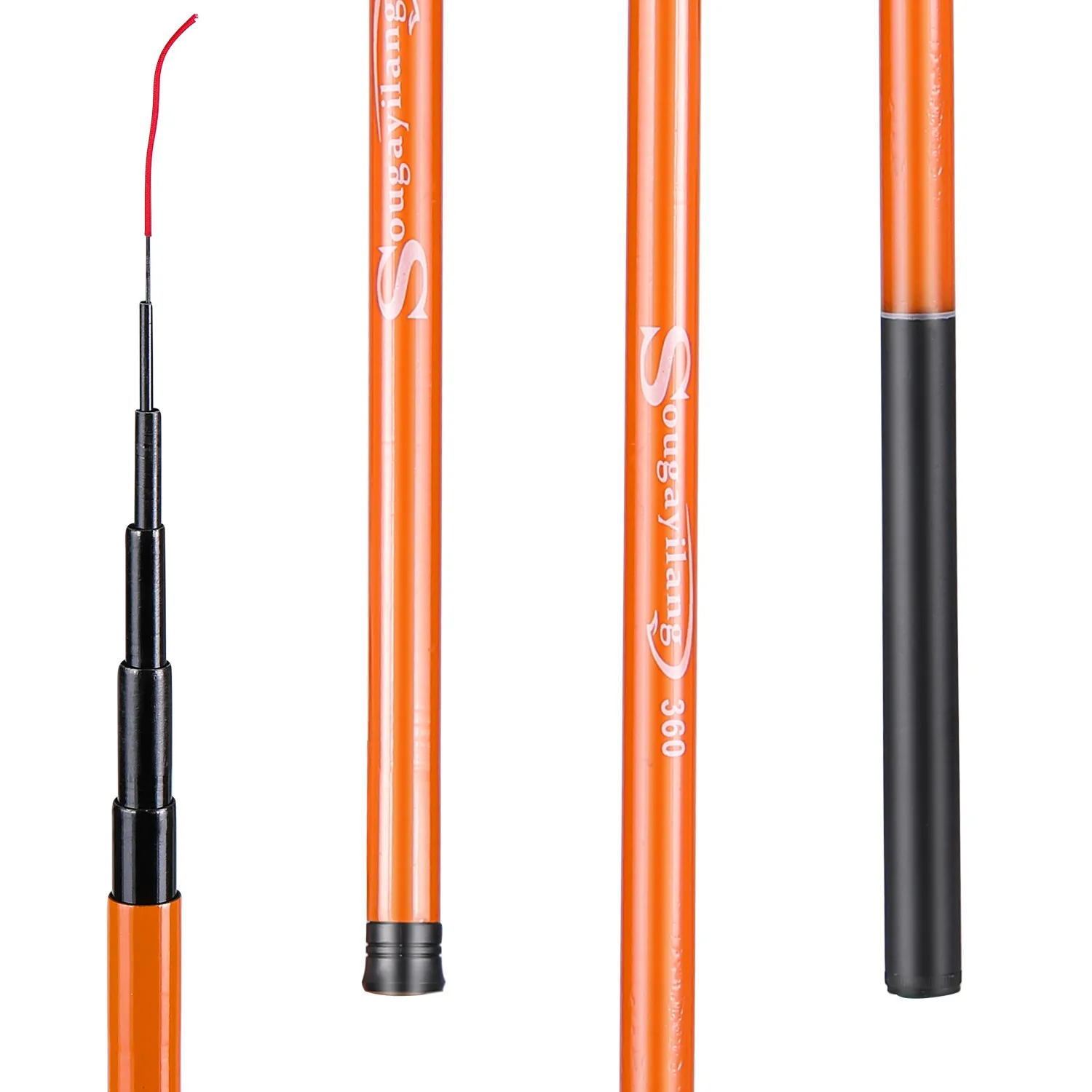 Description Picture 3 of itemSougayilang Fiberglass Fishing Rod 2.7-5.4m Anti Slip 360 ° Rotating Slightly Resistant to Jamming Design Casual Fishing Rod