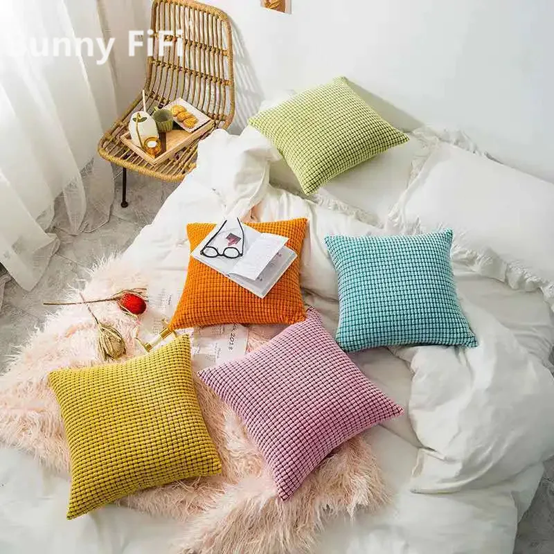 Corduroy Corn Grain Cushion Cover 4