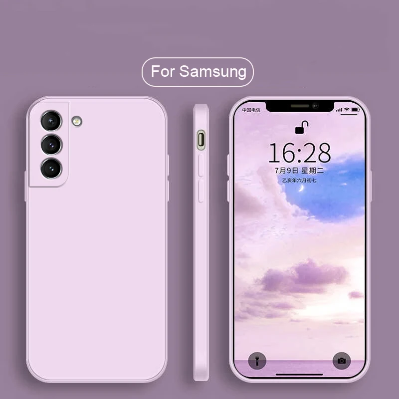 Luxury Liquid Silicone Soft Protective Case - Elegant Design and Superior Protection