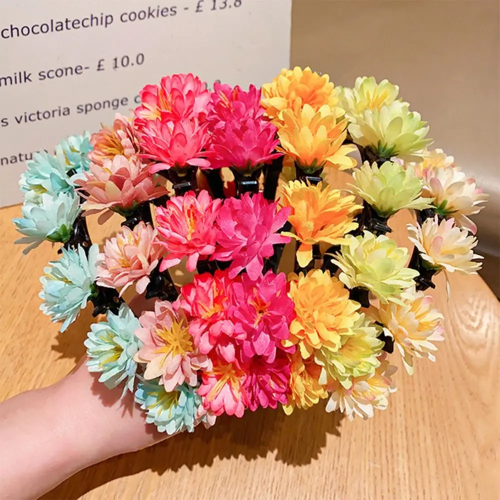 

Simulation Flower Ethnic Style Flower Headband Headdress Girls Silk Flower Hair Hoop Headwear Decoration