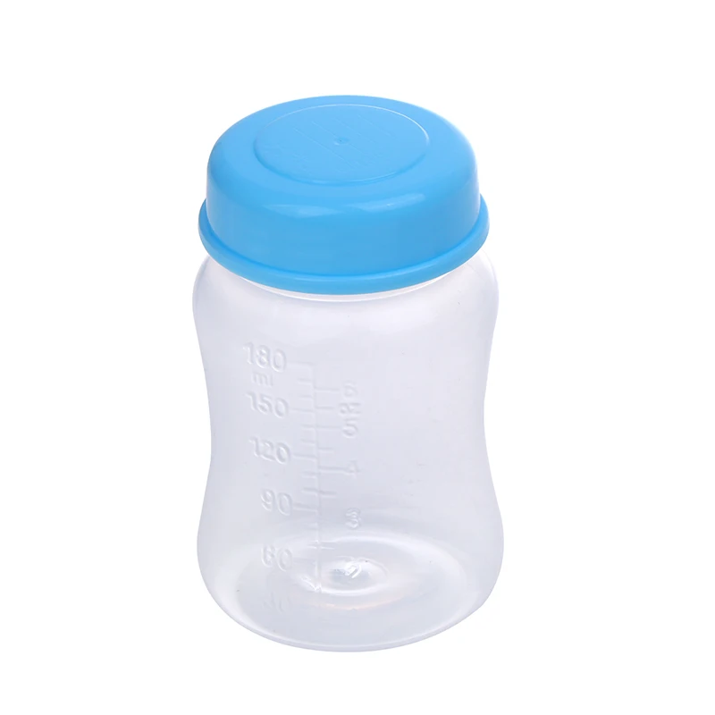 Green/Blue 180ml Breast Milk Storage Bottle Wide Neck Infant Newborn Food Freezer Fresh Cup New 4