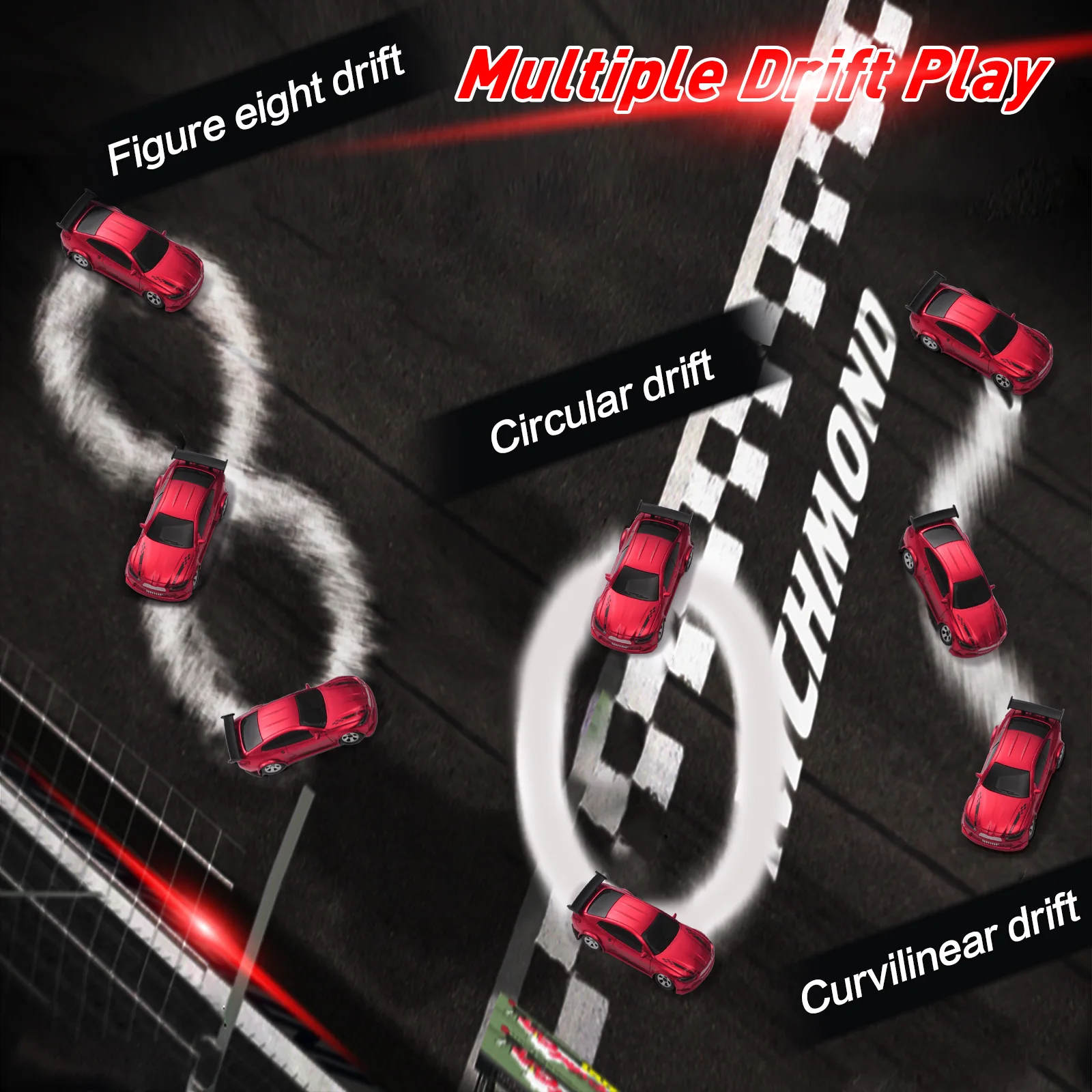 1/64 RC Auto a Quattro Ruote motrici Telecomando Desktop Stunt Car Proporzioni complete Mini Racing Drift Car Giocattolo Modello Ragazzo Regalo - Image 6
