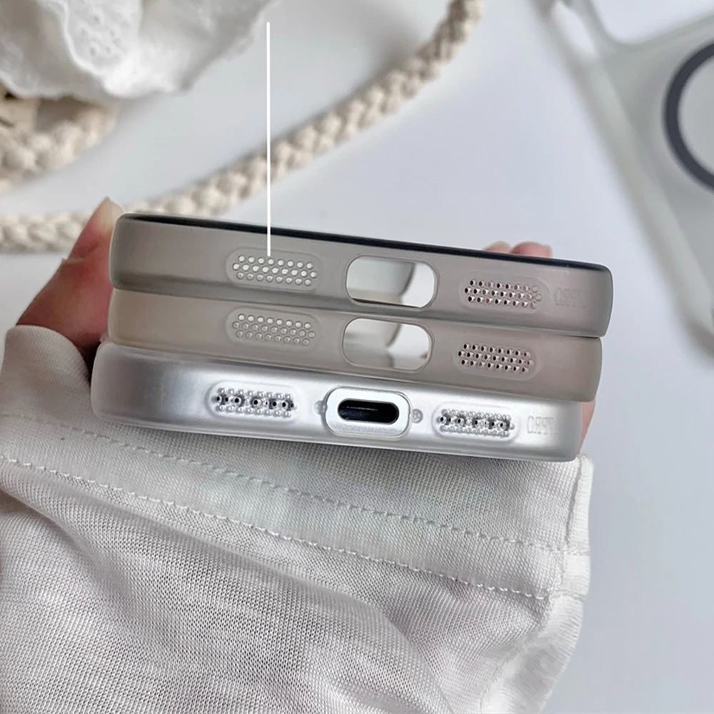 Ultra Slim Matte Frameless Phone Case with Wireless Charging Capability