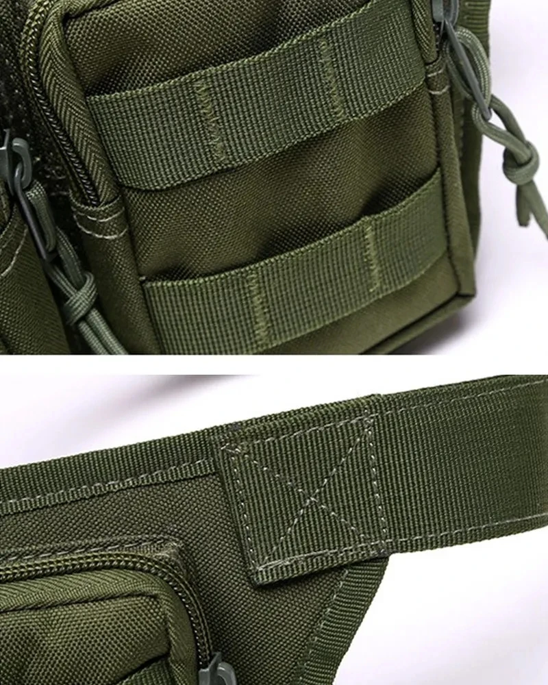 Belt Bag Waterproof Oxford Cloth Men's Waist Bag Hiking Camping Fishing Outdoor Sports Bag Mountaineering Pack