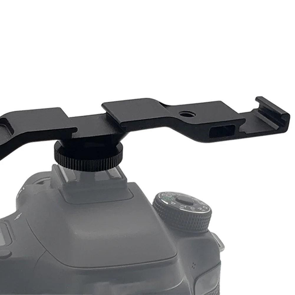 Camera Cold Shoe Mount Adapter Extension Vlog Camera Bracket Bar Aluminum Alloy Hot Boot Base For DSLR Flash Accessories