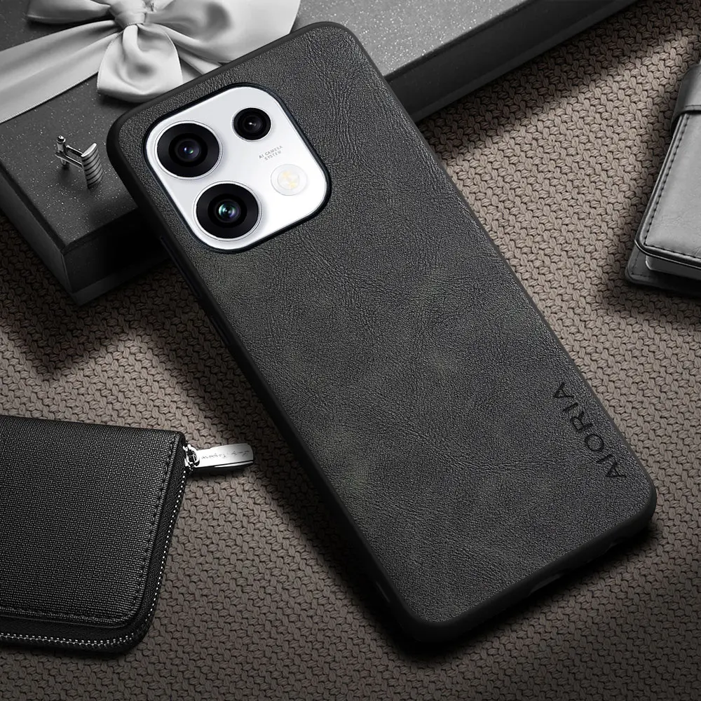 Luxury Vintage Cowhide Pattern Leather Phone Cover