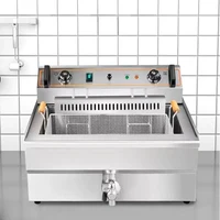 20L Electric Fryer 4.8KW French Fries Machine Hot Dog Sausage Fried Machine Churros Fryer 220V 2