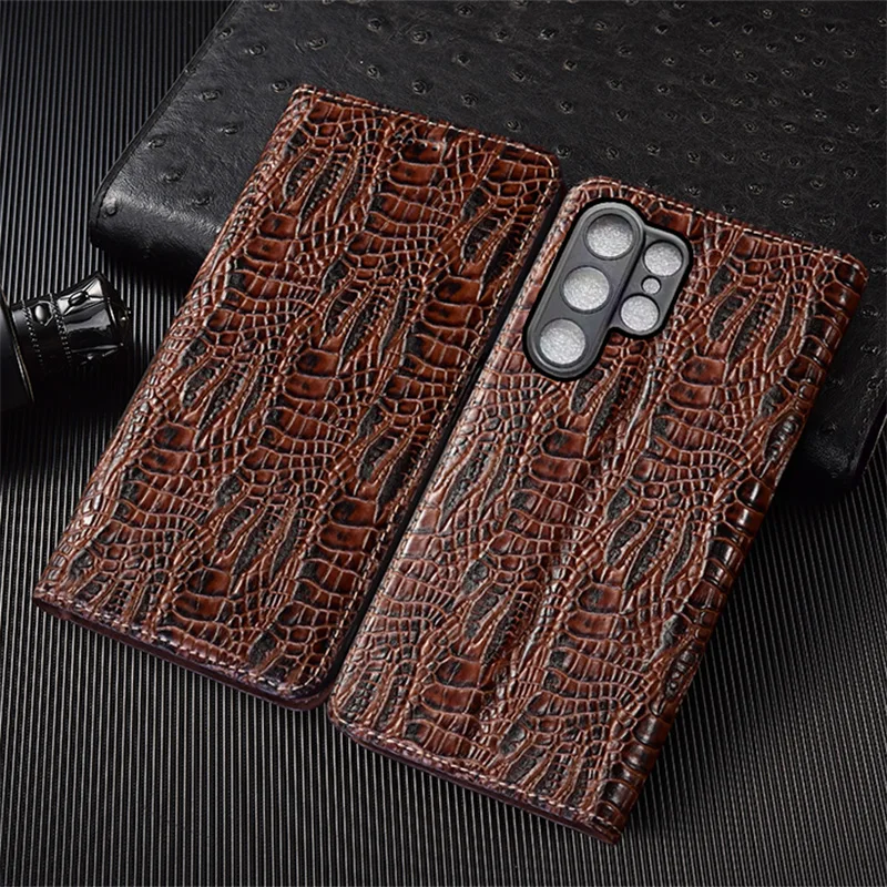 Dragon Claw Genuine Leather Flip Case with Card Holder