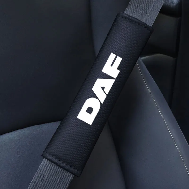 2pcs Car Seat Belt Covers Auto Shoulder Cushion Pad Seat Belt for Pure Colour for DAF 106xf 105 cf85 Truck lf van accessories