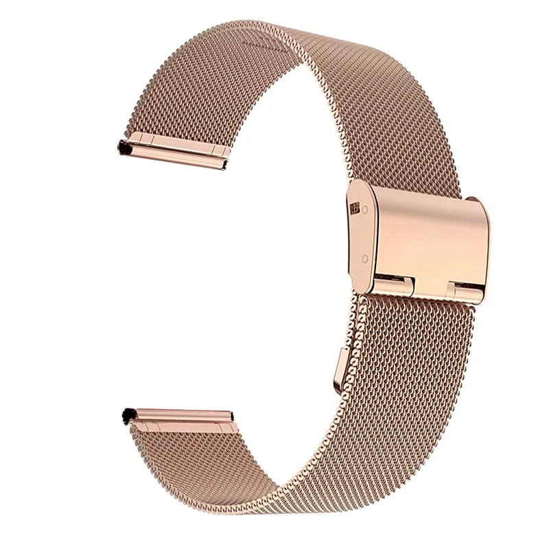 Elegant Milanese Loop Metal Mesh Watch Strap, 20mm/22mm, Silver