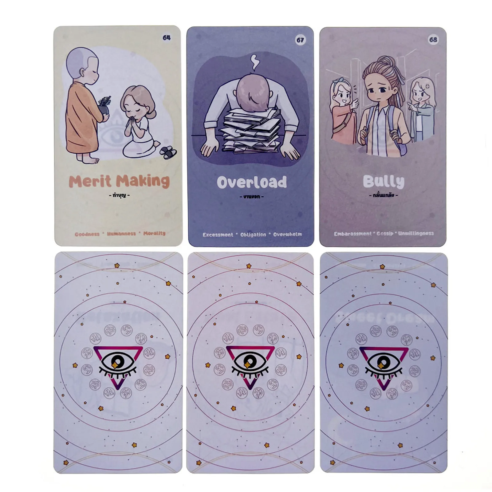 Pantha 오라클 신비한 운세 타로 오라클 카드 어린 소녀 타로 카드 데크 보드 게임 영어 타로 카드 데크