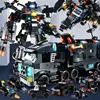 585pcs 8in1 SWAT Police Station Command Truck Model Building Blocks City Helicopter Bricks Kit Educational Toys for Children 1