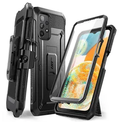 Ultimate Rugged Full - Body Case with Belt - Clip, Kickstand, and Built - in Screen Protector - Pc + tpu (Black)