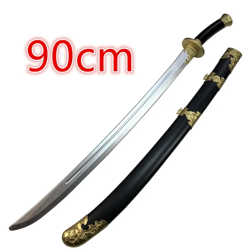 

Cosplay Chinese 1:1 Embroidered Spring Sword GunThree Kingdoms Weapon Role Playing Model Boys Toys Prop Knife Kids Gift