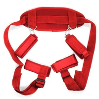 BDSM Erwachsene Erotische Bondage Bett Spiele Sex Bondage Set Frauen Handschellen Fußfesseln Fesseln Sex Spielzeug Für Paare Slave Sex Shop 2