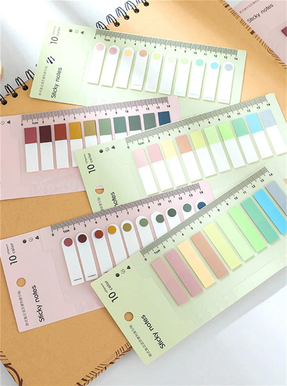 PET Transparent Sticky Notes Self-Adhesive BookMarkers Annotation ...