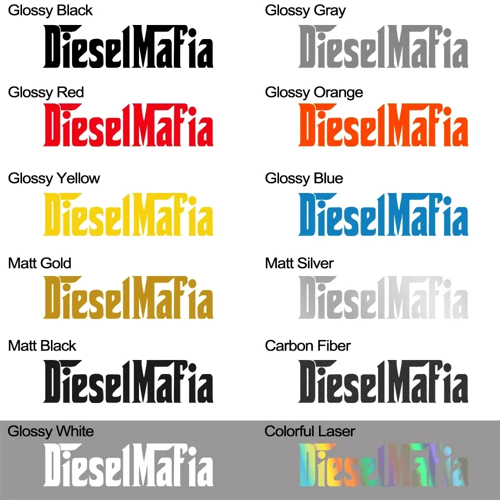 Car Sticker Creative Diesel Mafia Decor Decal For Window Bumper Door Side Trucks Motorcycle Decoration Auto Para DIY Accessories