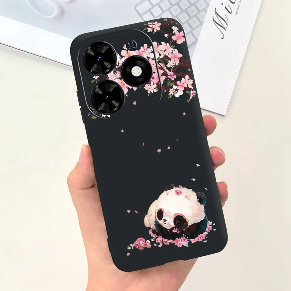 Sunflower Pattern Soft Silicone TPU Jelly Phone Case - Fashionable Protective Bumper Cover