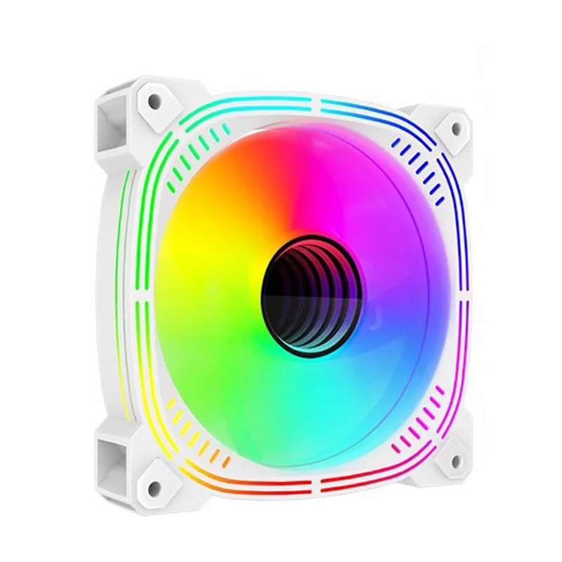 Teucer Prism12025 ii Case Ventilador 120 mm 5v 3pin Argb Espelho Cíclico Efeito de Luz 8001600rpm Pwm Ventilador em Tandem Emenda Ventiladores de Refrigeração do Computador - Imagem 6