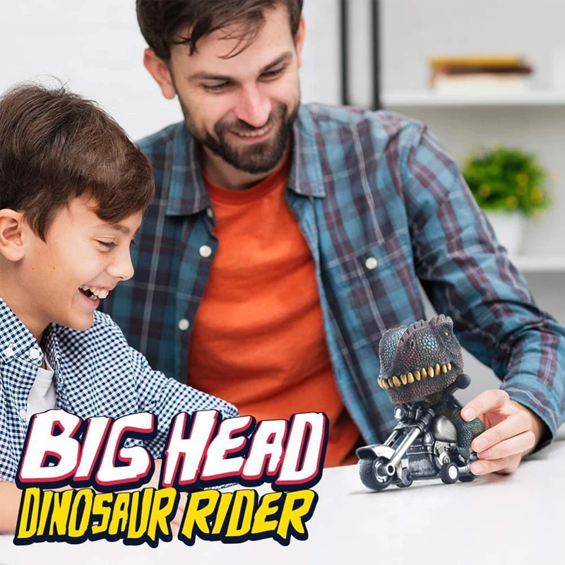 Childrens Dinosaur Modeling Pullback Motorcycle Simulation Locomotive Inertia Car 6