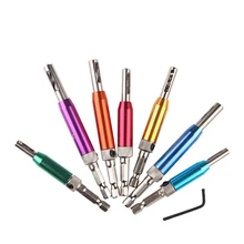 

5/64-1/4 Core Drill Bit Set Hole Puncher Hinge Tapper for Windows Doors Self Centering Woodworking Hole openner Power Tool