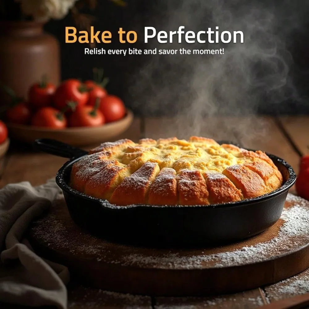 Cast Iron Non-Stick Frying Pan – Induction-Compatible Skillet for Omelettes & Pancakes 6