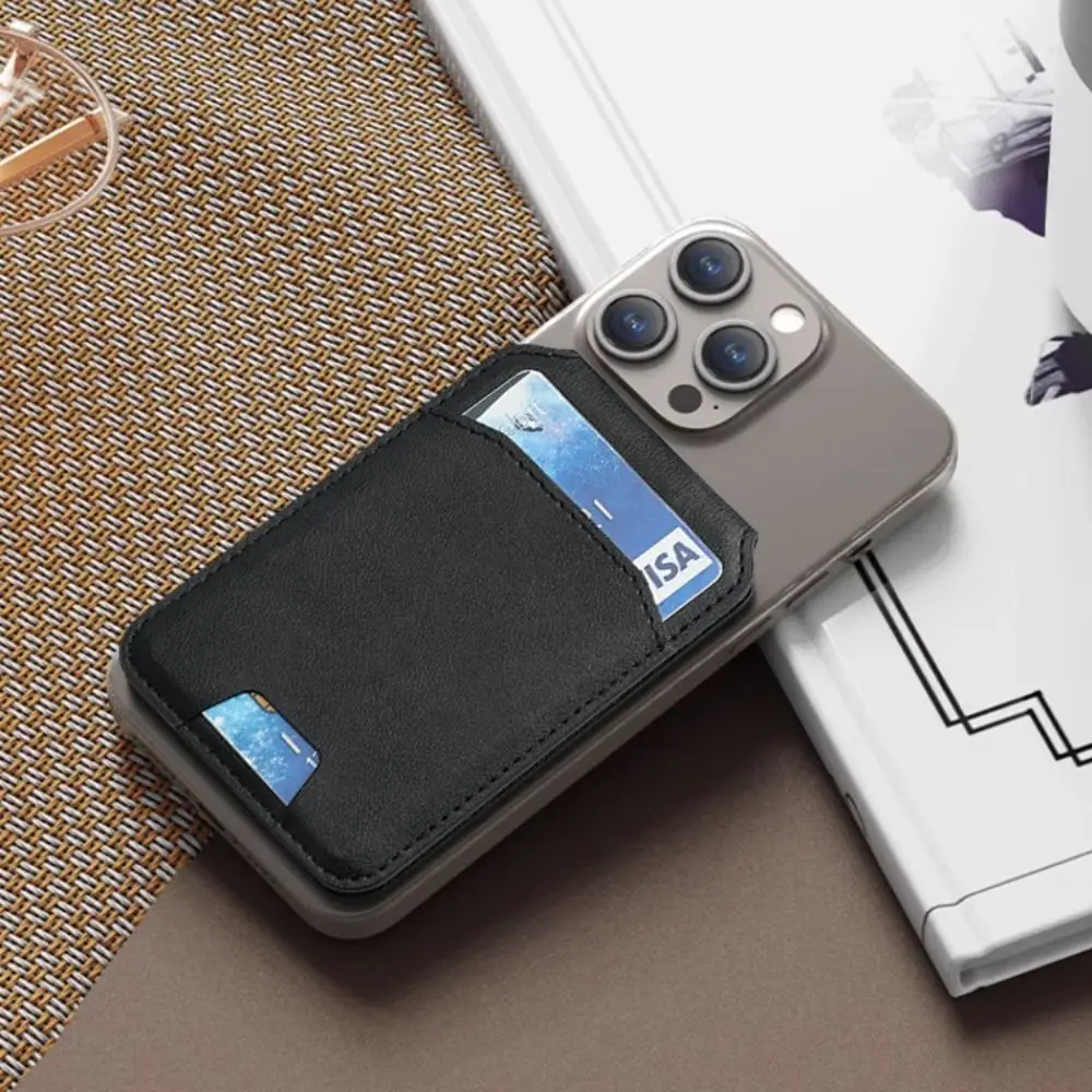 For Magsafe Wallet Phone Card Holder Safety Accessories Magnetic Wallet Stand Anti-theft Leather for iPhone 15 14 13 ProMax Sfd118309e7ee409bb894edac0de5c2785