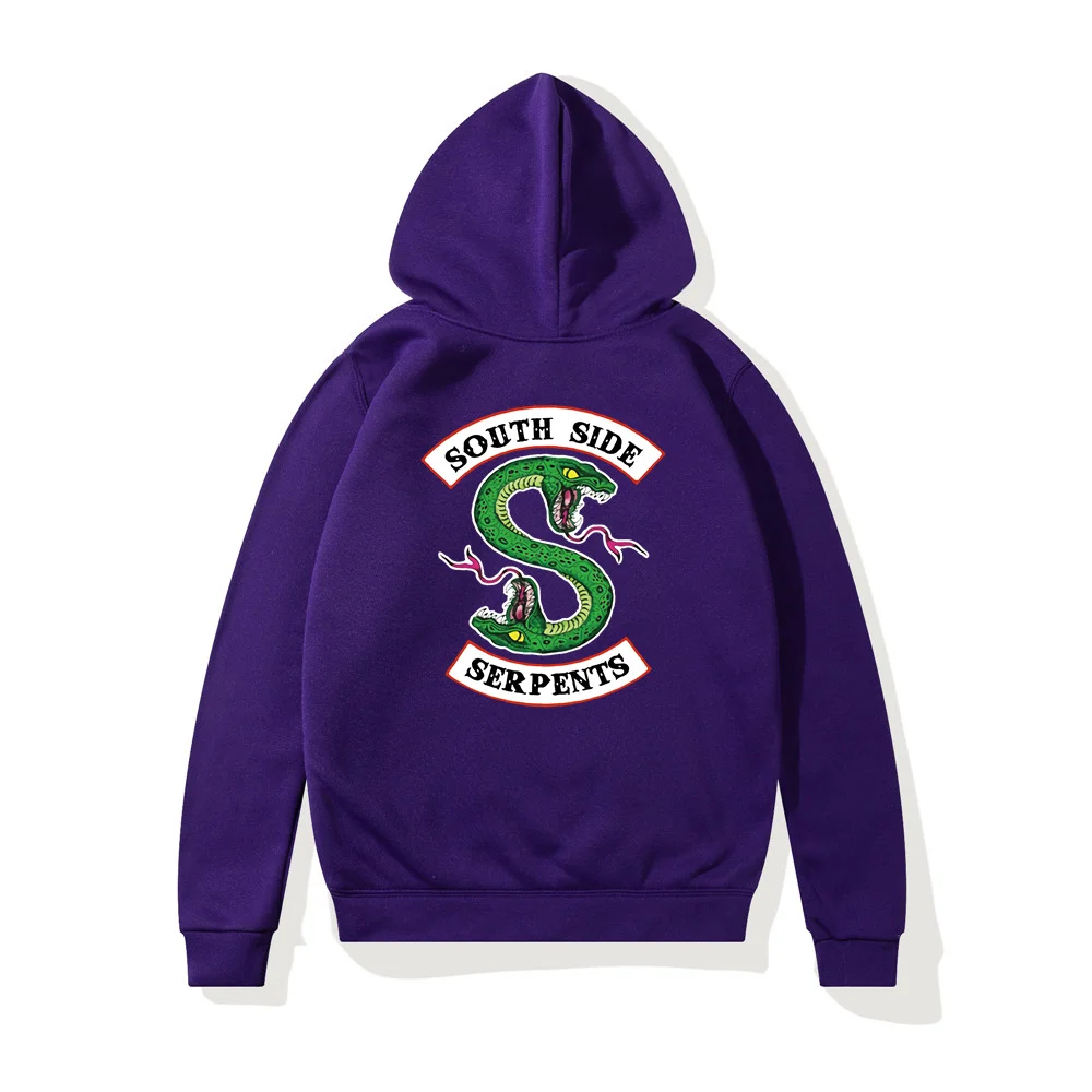Hip Hop Riverdale South Side Serpents Women Hoodies Fleece Woman