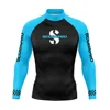 Mens Long Sleeve Rashguard Upf 50 Sun Protection Surf Shirt Quick Dry Breathable Swimming Tight T-shirt Summer 2023 Gym Clothes 3