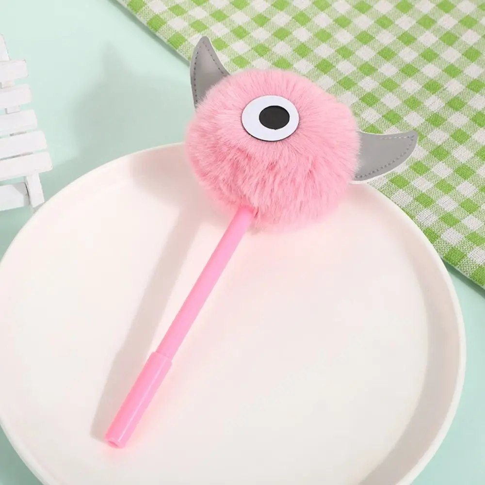 

Мягкая гелевая ручка с помпоном для письма, творческое письмо, рисунок, плюшевая гелевая ручка, быстрая сушка Шариковая ручка для школы