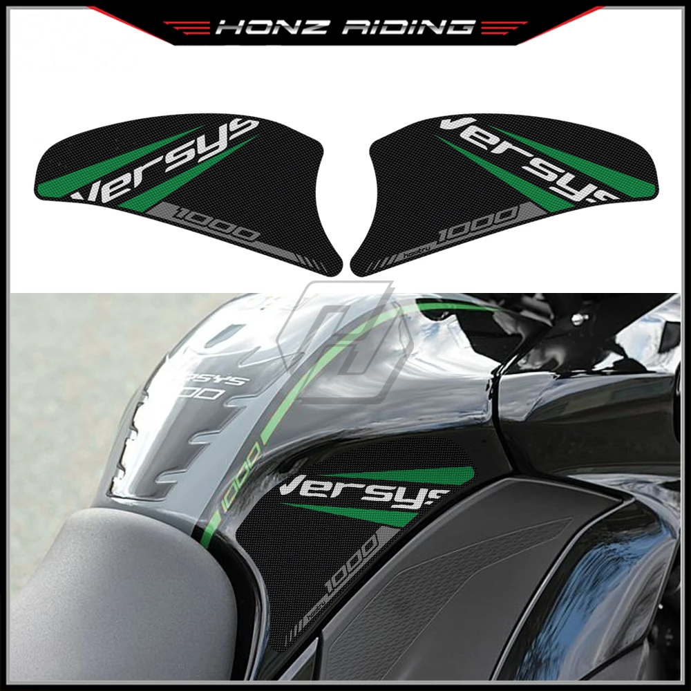 For Kawasaki VERSYS 1000 2016-2022 Sticker Motorcycle Side Tank Pad Protection Knee Grip Anti-slip