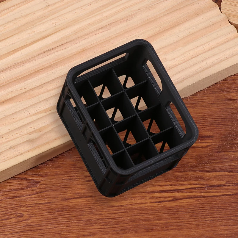 1 Adet 3D Baskılı İstiflenebilir Pil Saklama Kutusu DIY Bira Kasası AA AAA Boyutu No.5 No.7 Yuva Tasarımı Taşınabilir Pil Düzenleyici