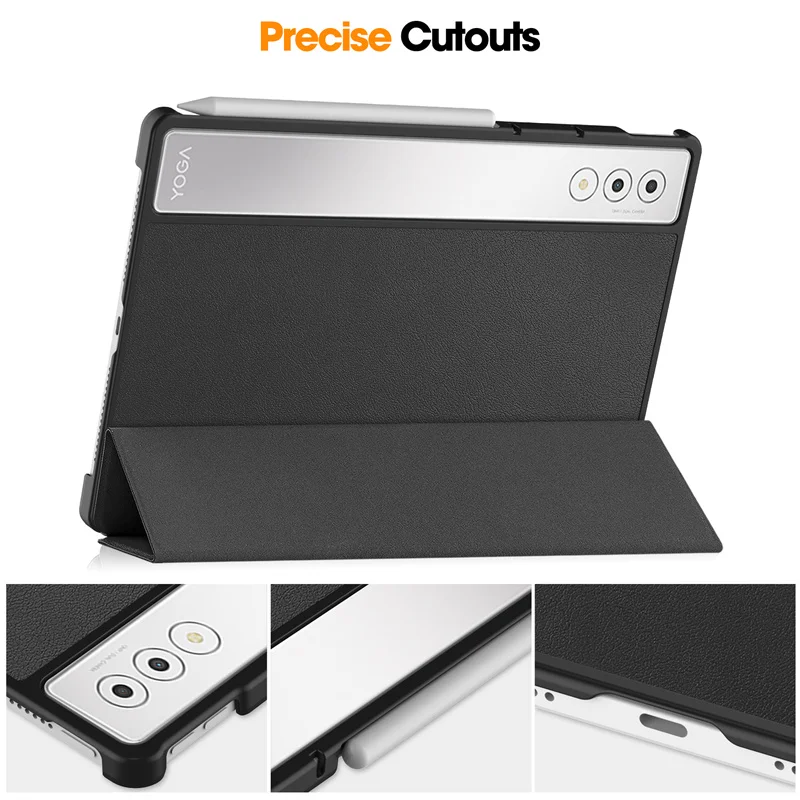 Premium Trifold Leather Hard Stand Cover