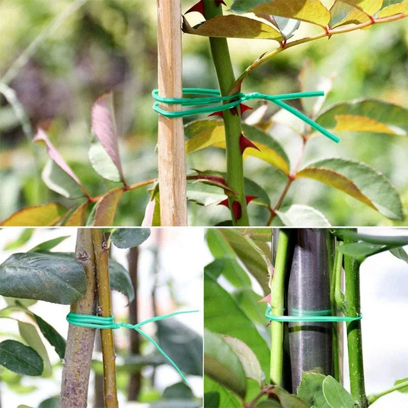 100M Nylon Garden Cable Ties Power Wire Loop Tape Flower Cable Tie Wire Multi-function Straps Fastener Reusable Tape