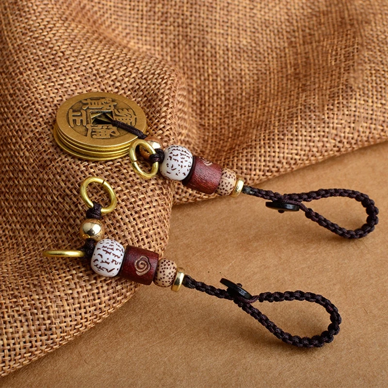 Hanging Bag Keychains Key Chain Money Bag Hand Woven Keychain