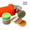 2 Inch 8pcs/Se Sponge Polishing Pads 50mm Diamond Sponge Sanding Discs For Granite Marble Quartz Polishing Pads with Backer Pad