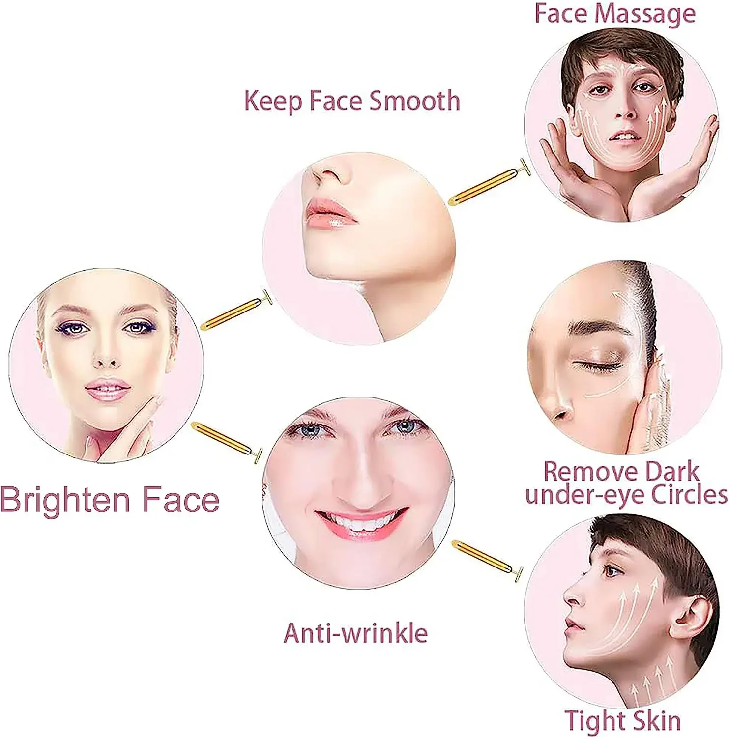 Electric Face Massager 3D Roller Facial Lifting Cleansing V-face Moisturizer Essence Absorption Instrument Skin Care Device 5