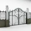 China Professional Iron Gates Modern Wrought Iron Doors Gate Iron Main Gate Designs 4